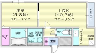 中島公園通駅 徒歩8分 1階の物件間取画像